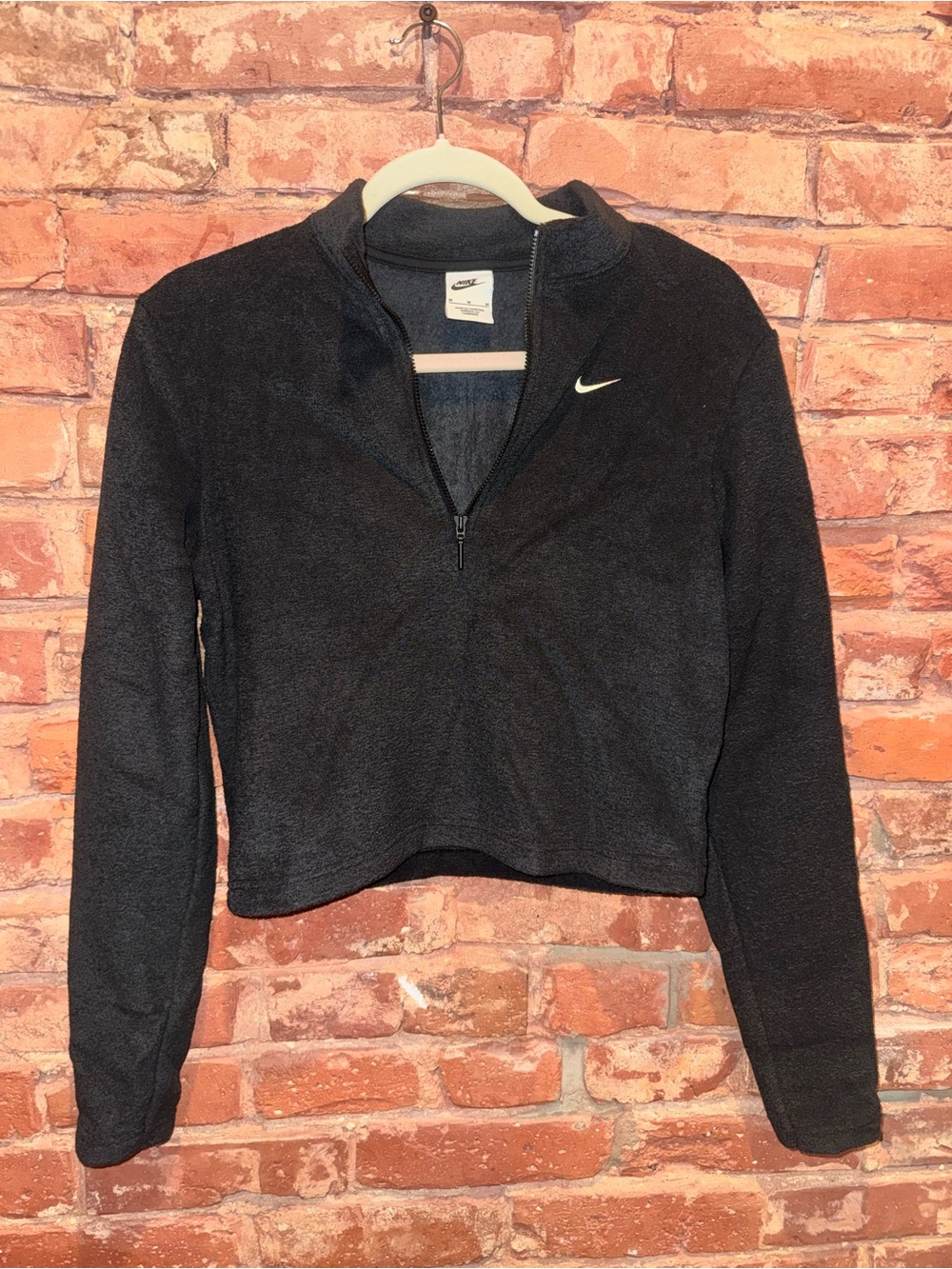 Nike Women's Half-Zip Utility Jacket with White Swoosh